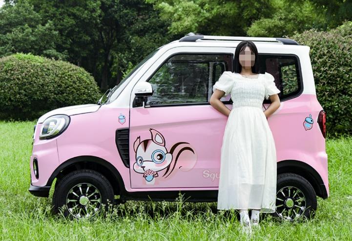 低速电动车也能非常温柔,粉红少女代步的新选择