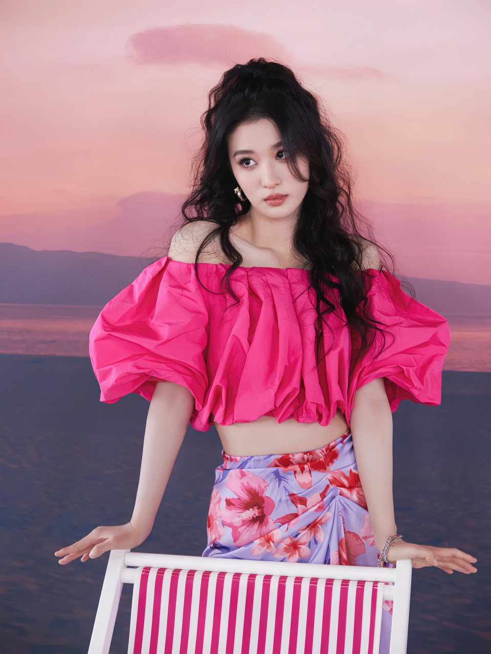 王楚然红色衣服真漂亮