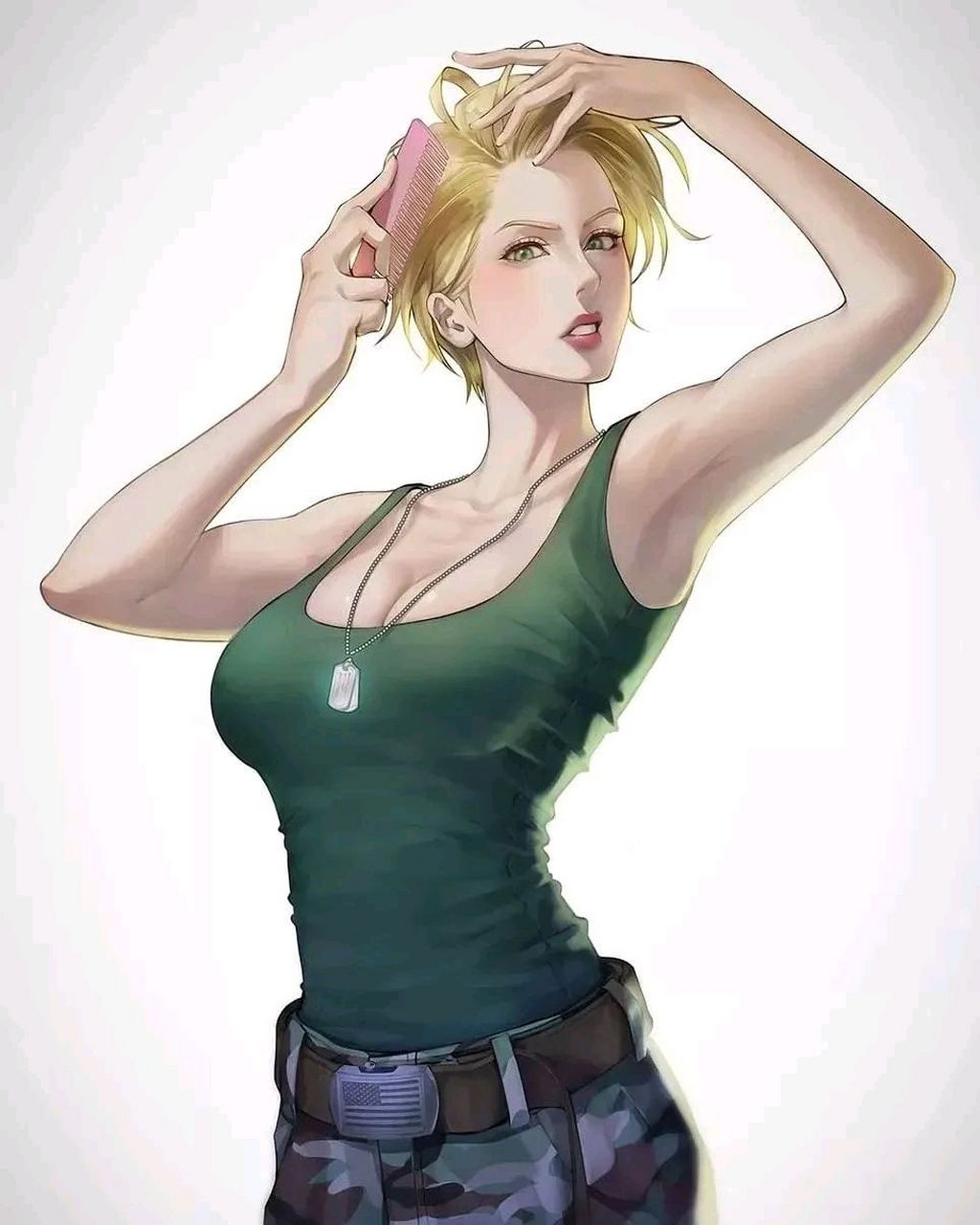 游戏《街头霸王》女版街霸人物插画欣赏,这样还蛮漂亮的.