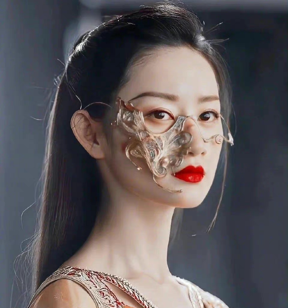盘点各大美女的古装面具造型,一个比一个好看,郭晓婷更绝!