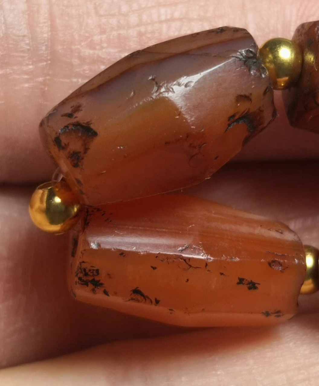 暴老 辽金八棱老玛瑙管珠手串 特惠  保真包老假一罚十支持任何机构