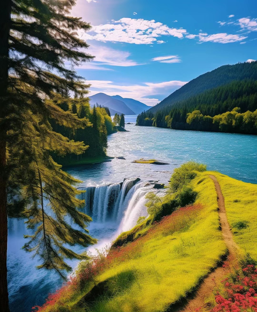 在这片天山的美丽风景中,我们领略到了大自然的魅力和力量