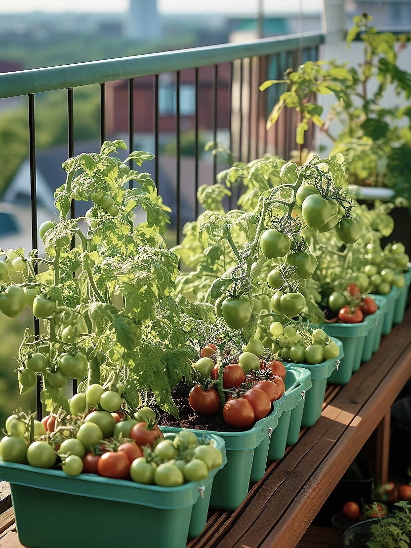 阳台种菜,不仅可以装点阳台,还可以丰富餐桌,自己种的菜更加天然和