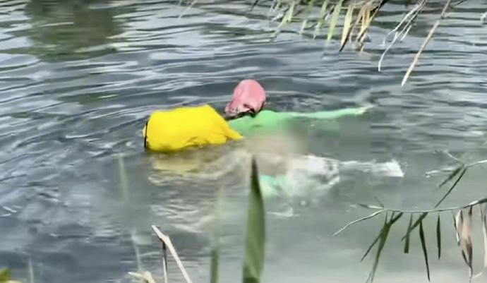 胡锡进评女子泅渡界河去美国
