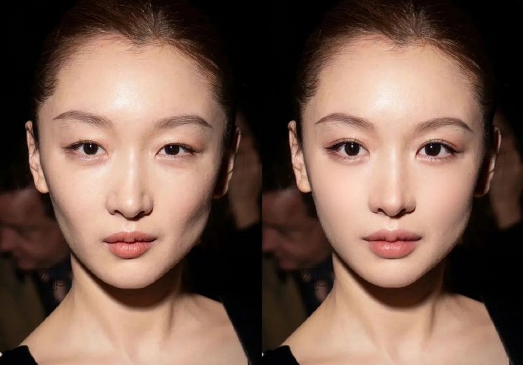 网友按自己的审美给周冬雨做了填充,双眼皮等调整,你们觉得如何?