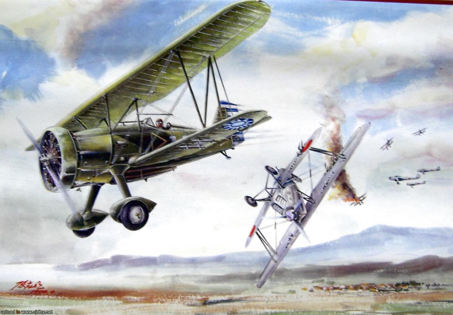 美国霍克二双翼战斗机,由美国柯蒂斯莱特公司研发生产,于1932年4月