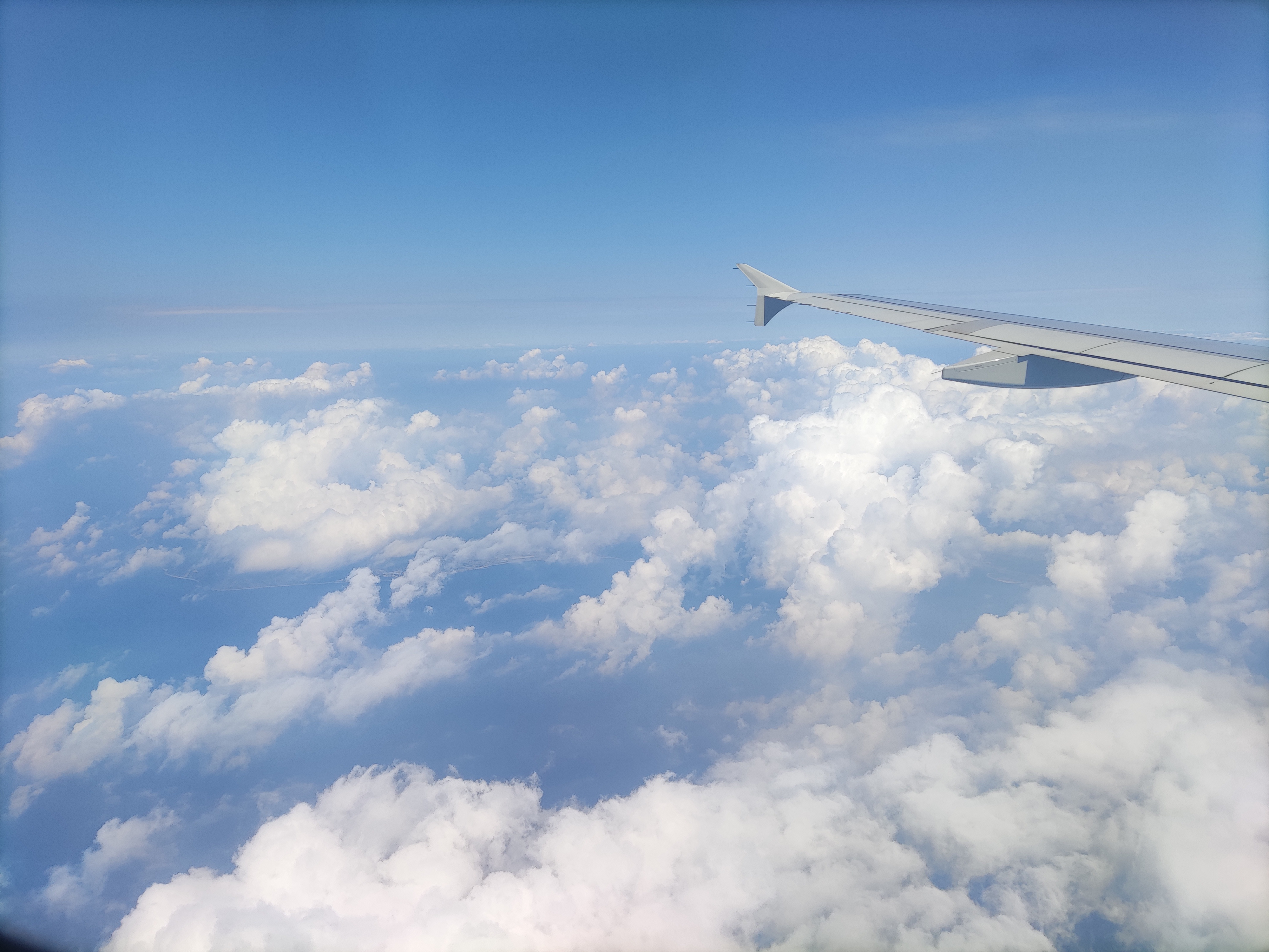 飞机上风景图片