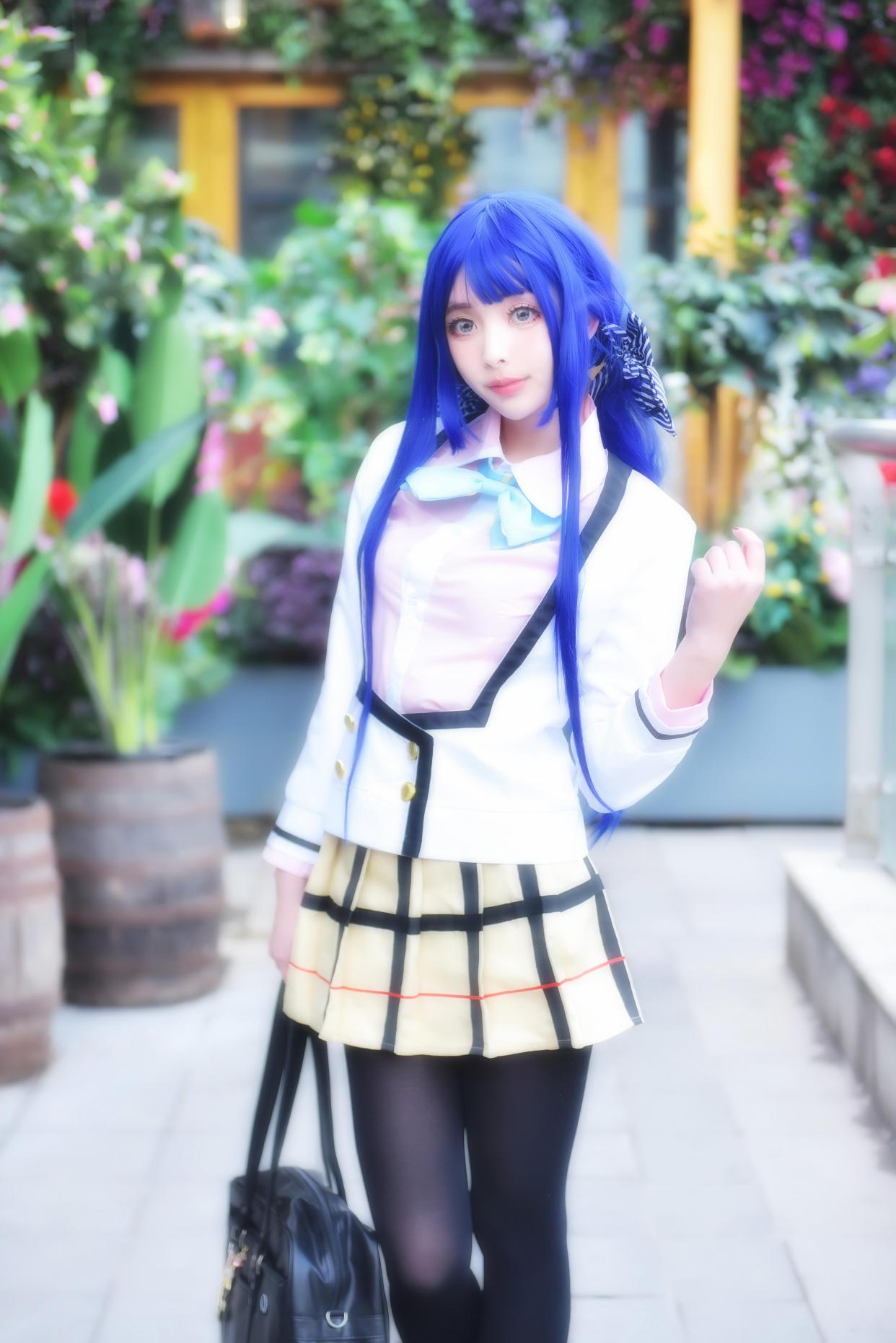 「政宗君的复仇」cos:原来蓝头发的小姐姐也能这么美!