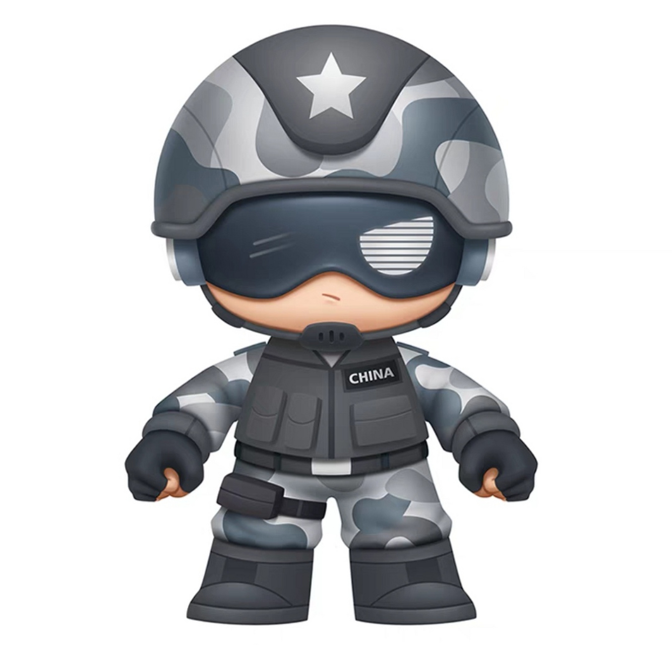 征途战士军人公仔手办战士潮玩创意礼物消防飞行员汽车载装饰摆件!