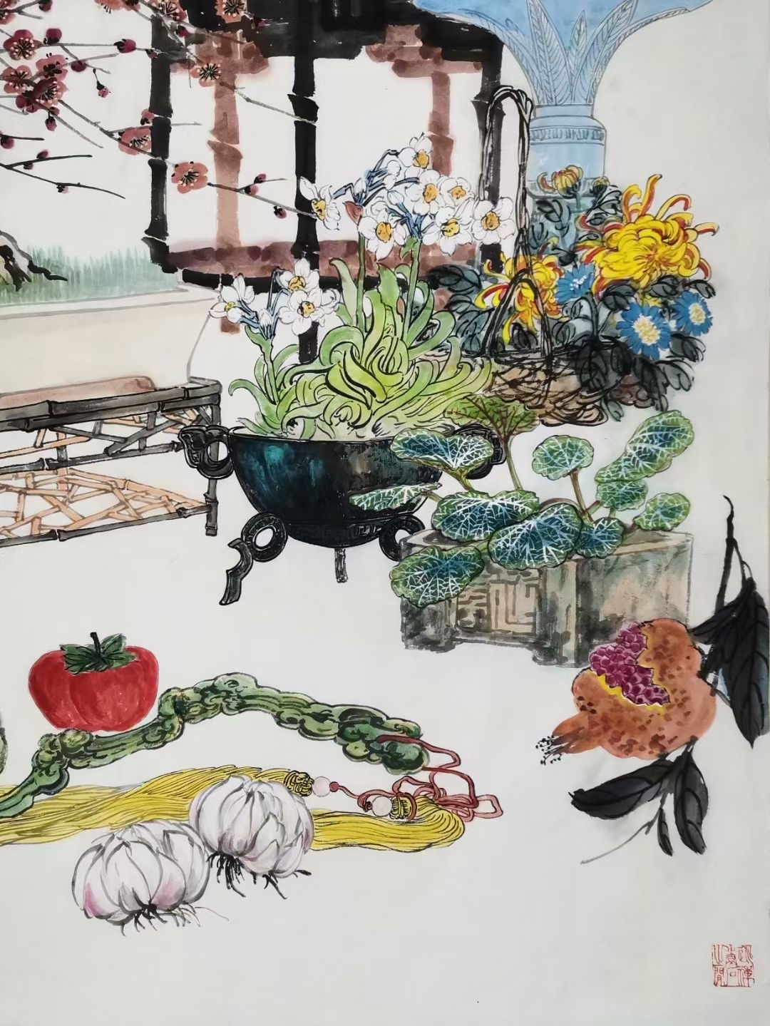 苏慧龙花鸟画清供图作品集