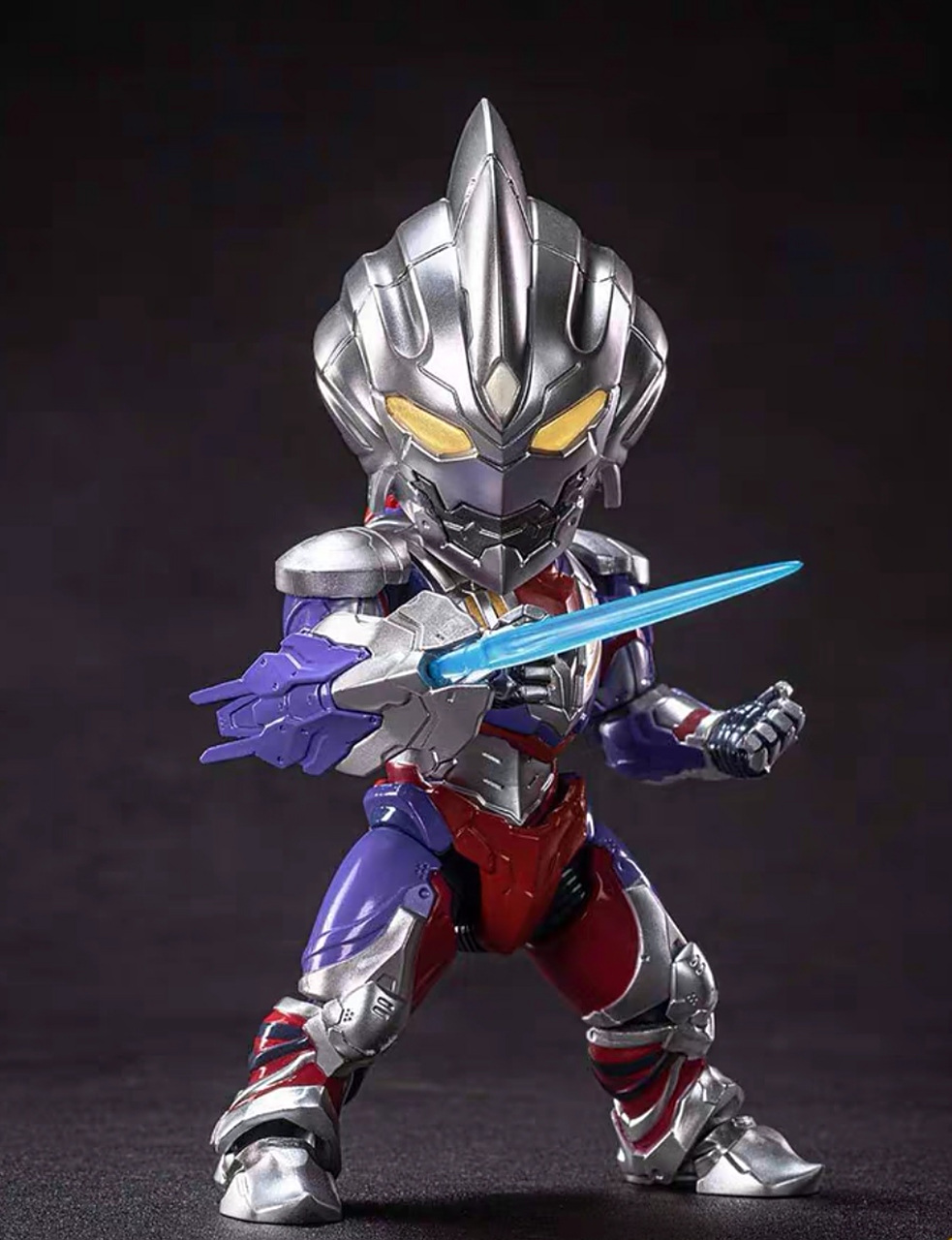 q版机动奥特曼赛罗迪迦装甲恐龙战队超可动人偶手办!