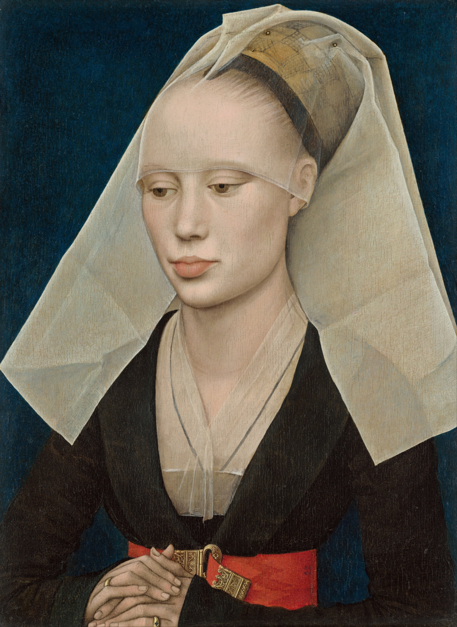 作品:portrait of a lady 中文:一位女士的画像 画家:罗吉尔·范德维