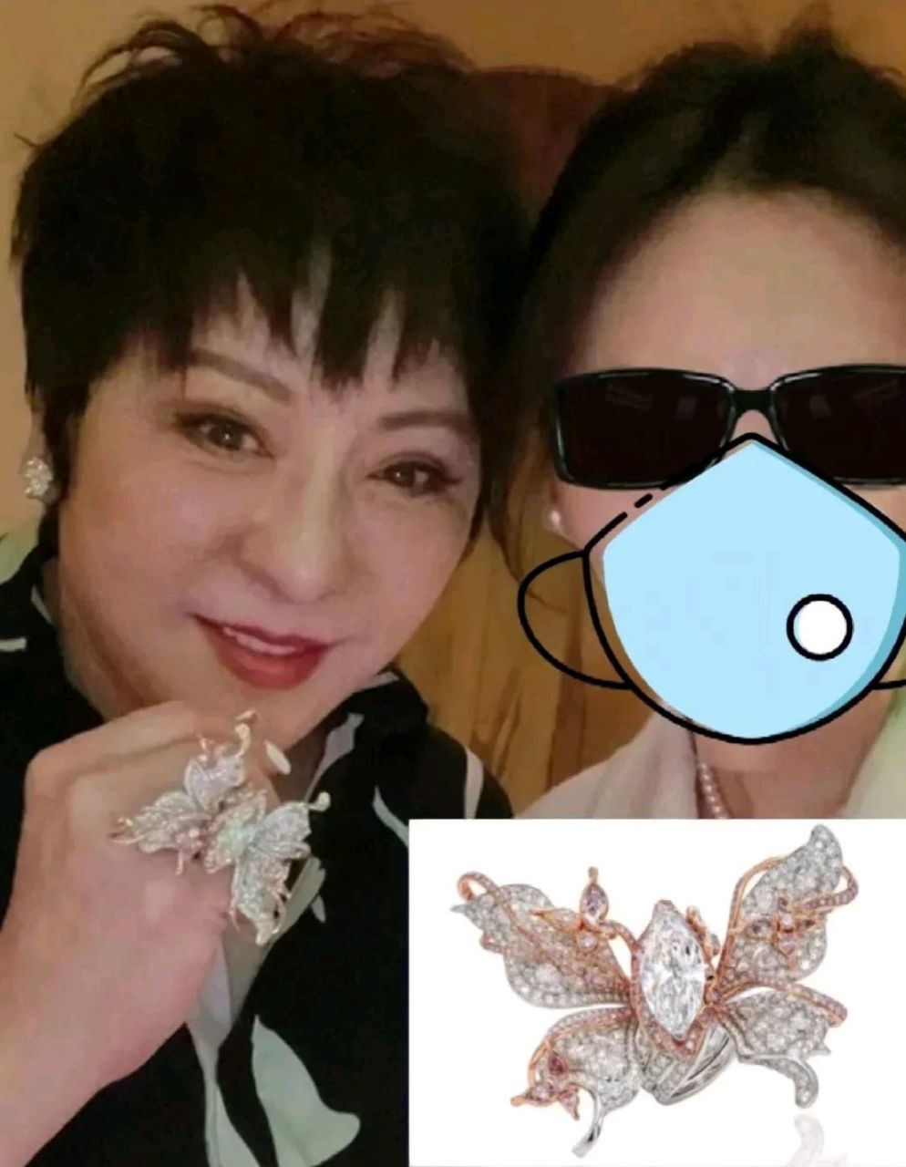 向太的这钻石戒指风格,比较适合郭碧婷戴!