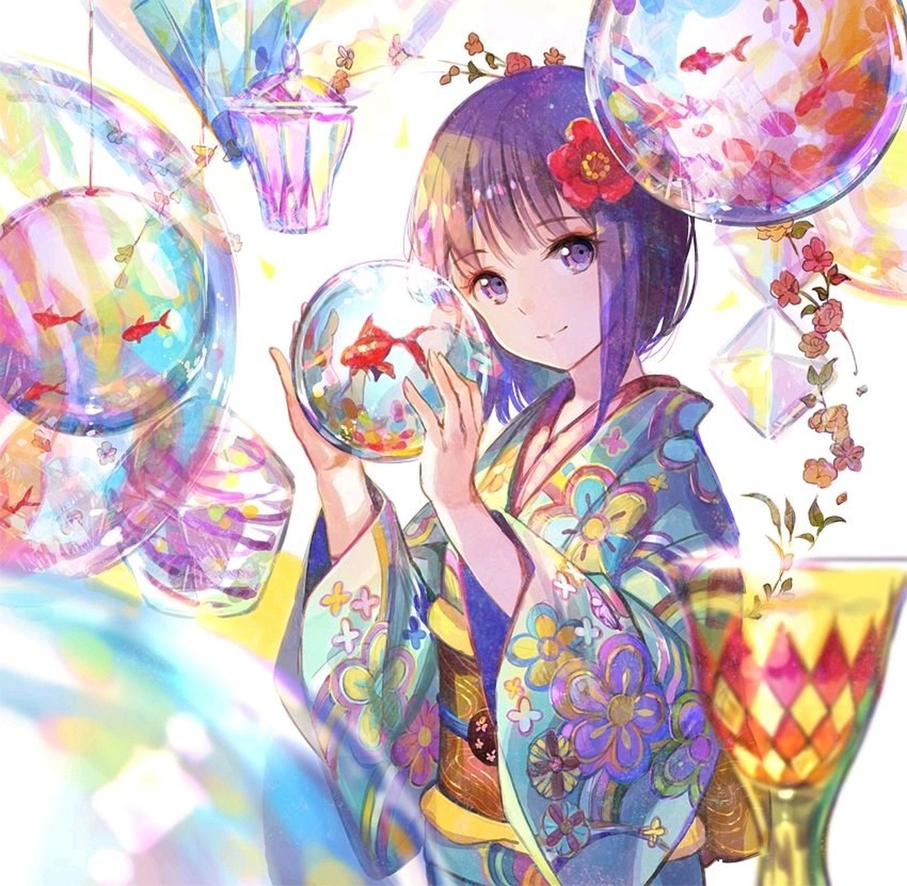 极彩色的魔术师 画师:藤choco#二次元# #绘画