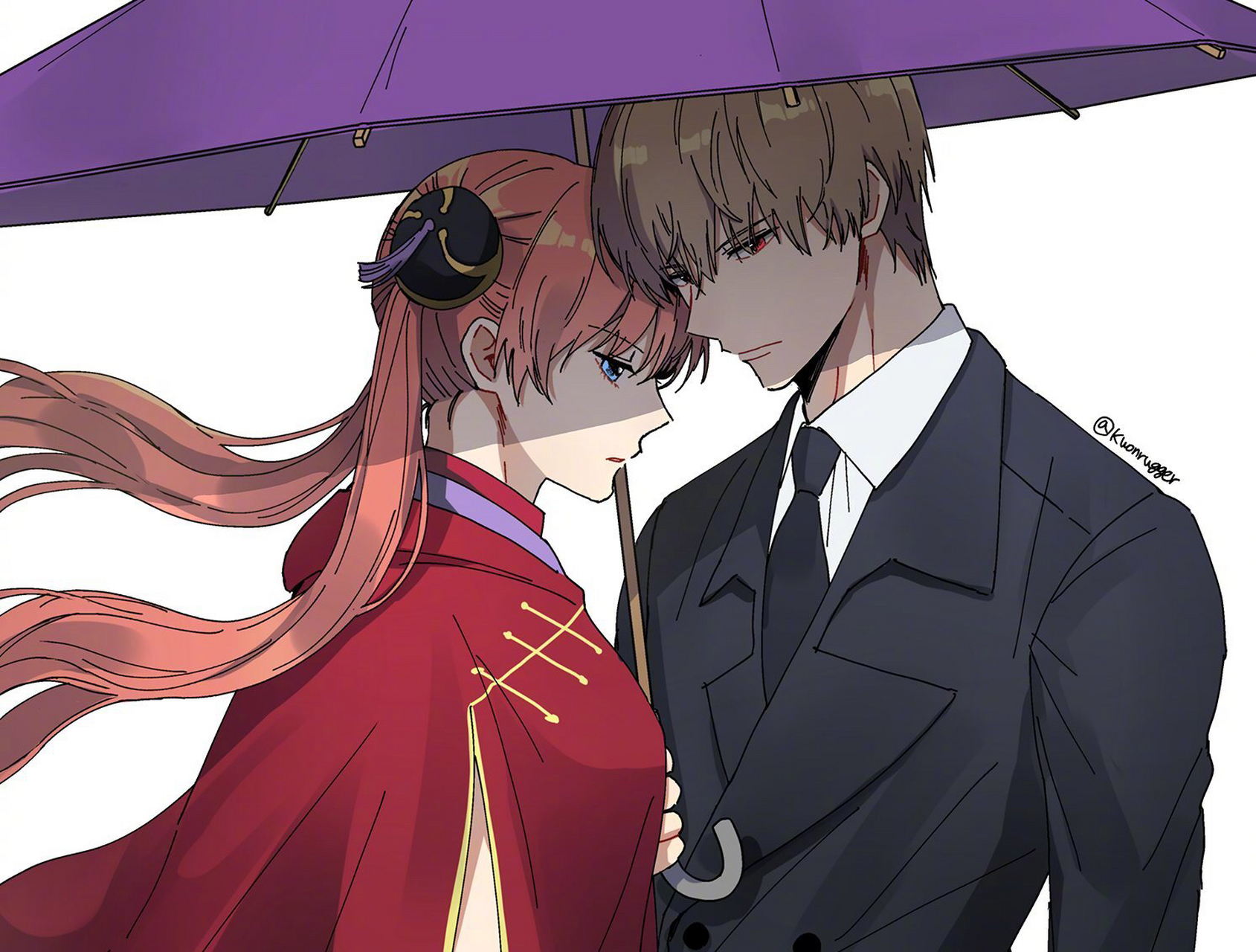 银魂# 总悟和神乐,好喜欢这对相爱相杀的小情侣(*▽*)78 twi