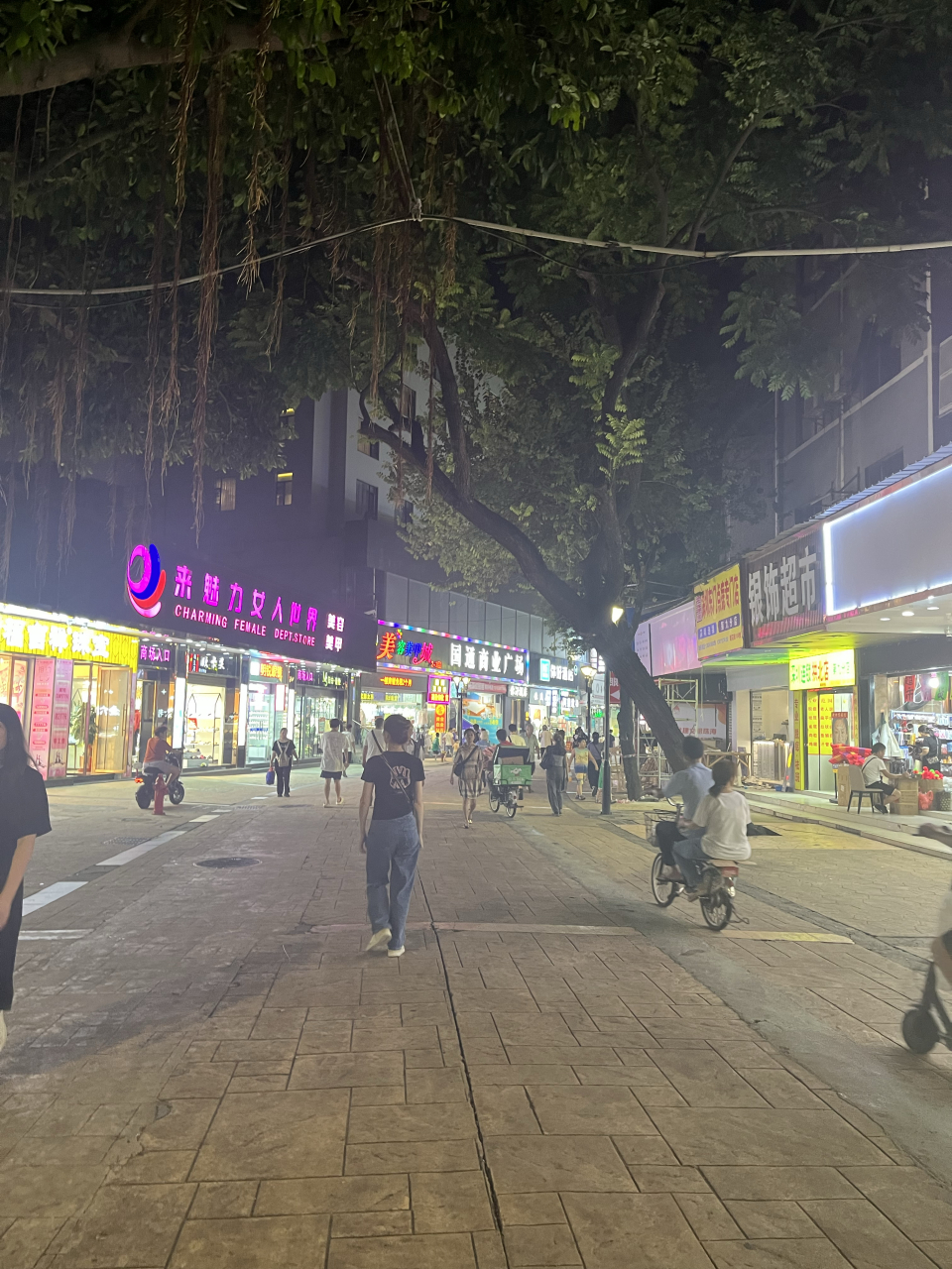 昔日繁华的莲花路步行街如今也有点萧条了