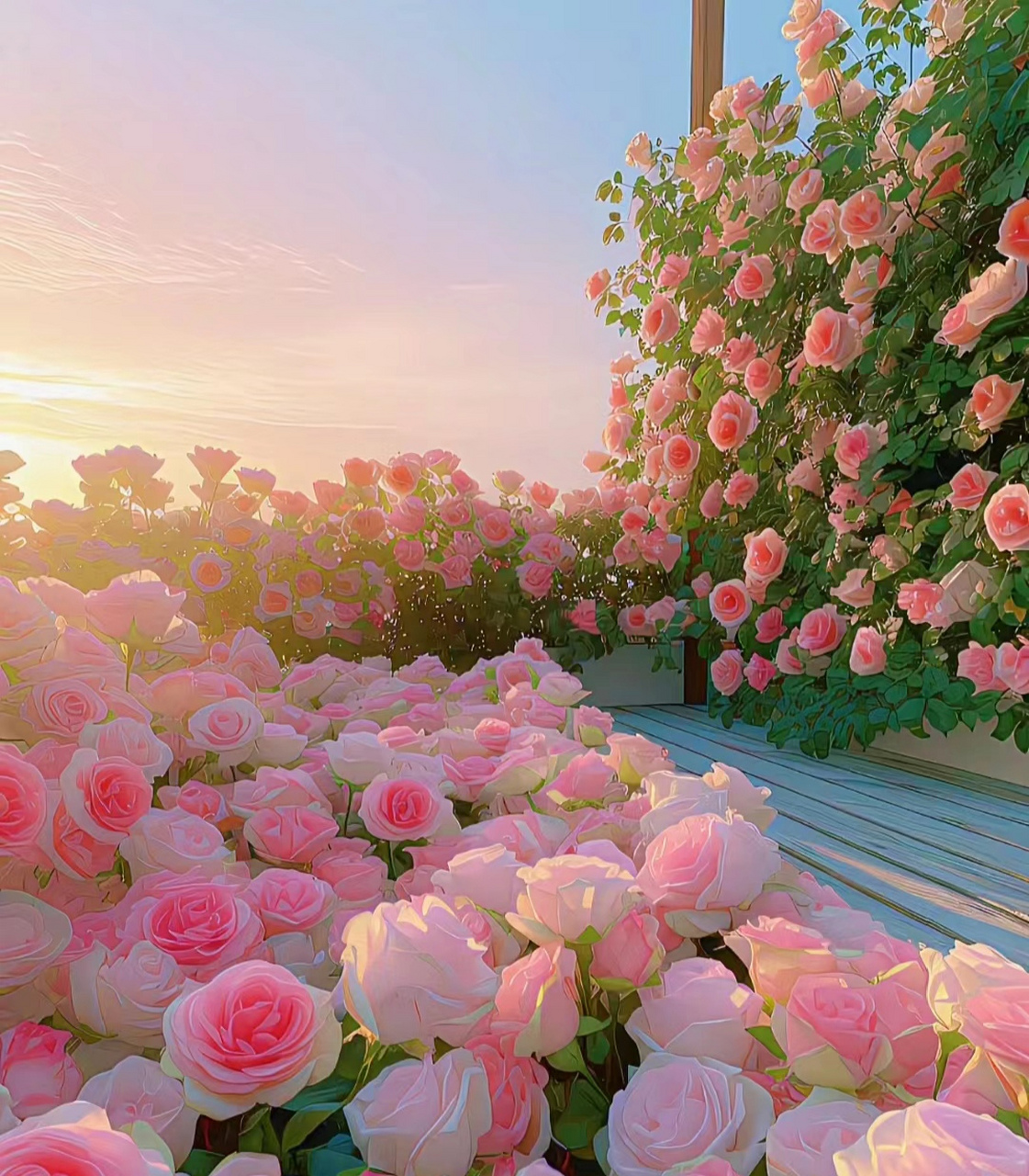 粉色花海#ai表白教师节