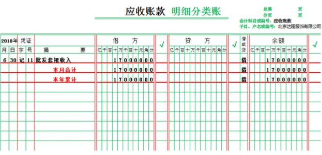 明细账登记方法图片