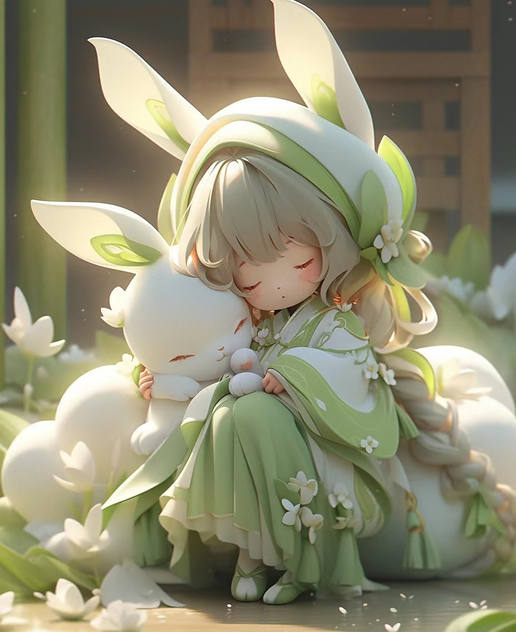 十二生肖拟人之卯兔第二波#ai绘画