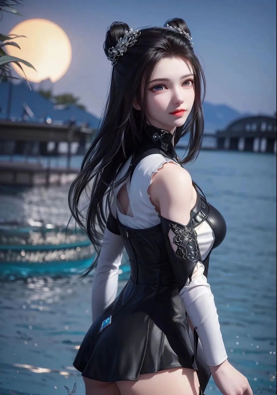 美图分享#朱竹清～丸子头