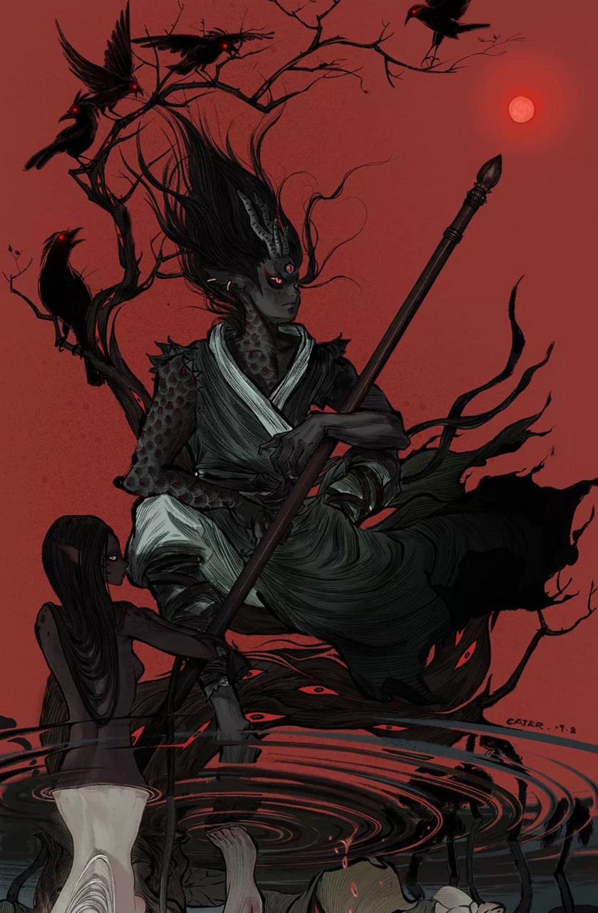 让人心生怜悯又心生恐惧!#古风# #插画