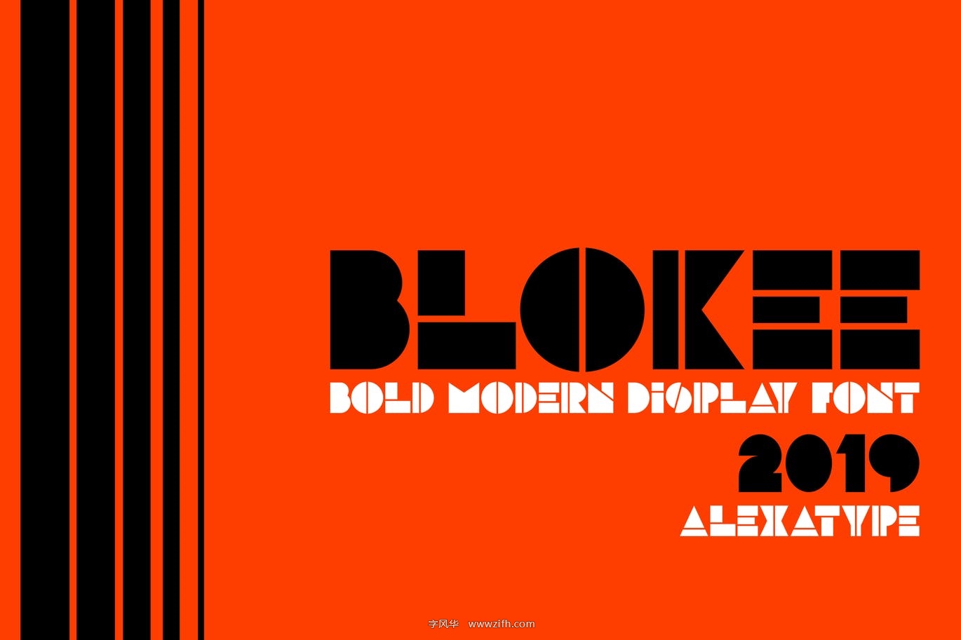 BLOKEE – Modern Blockletter Font