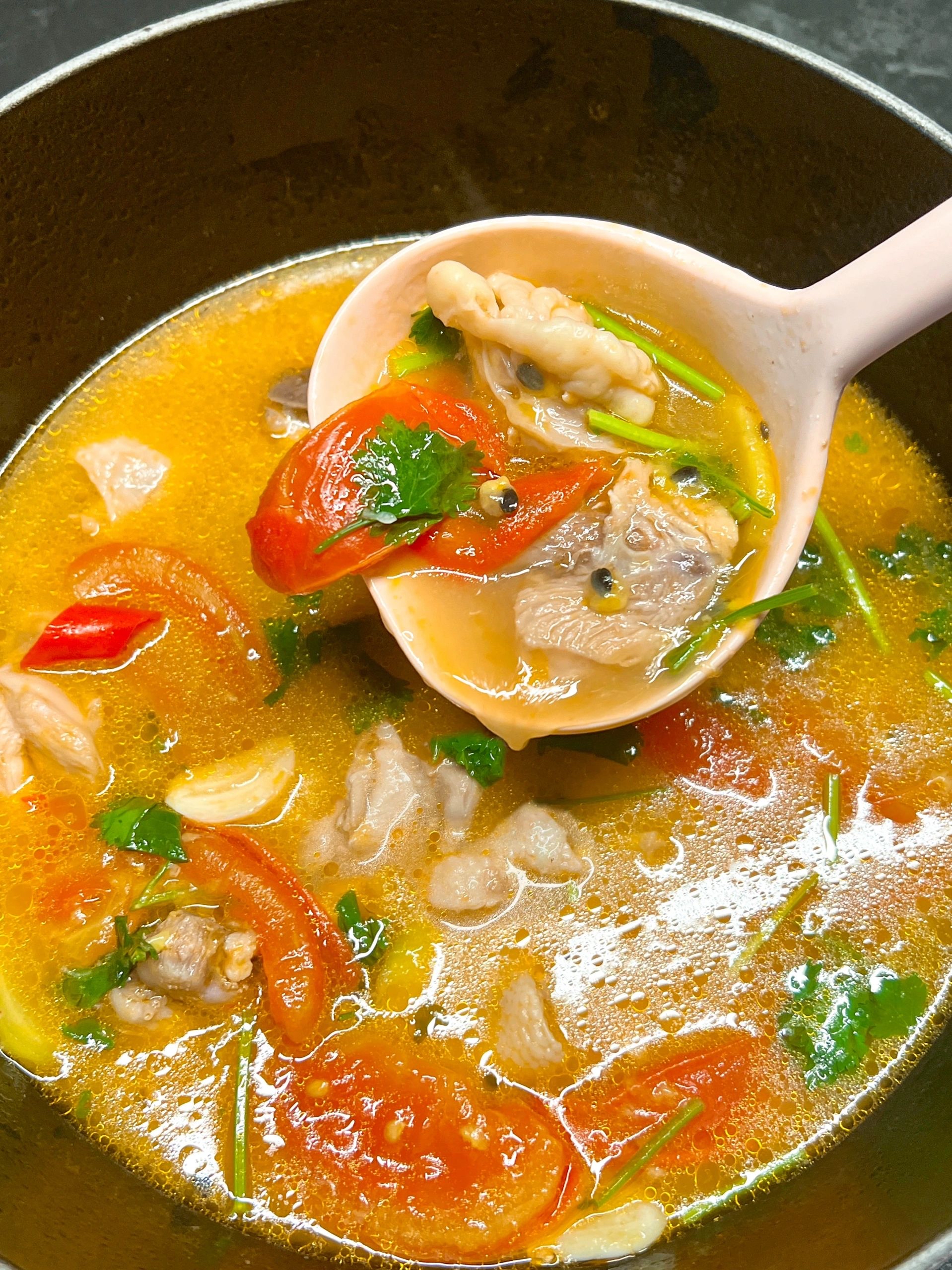 泰香辣!番茄百香果炖鸡酸爽开胃