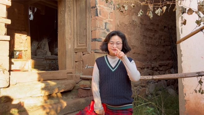 [图]女大学生回到农村拍摄自己小时候成长的地方，到最后笑出了眼泪！