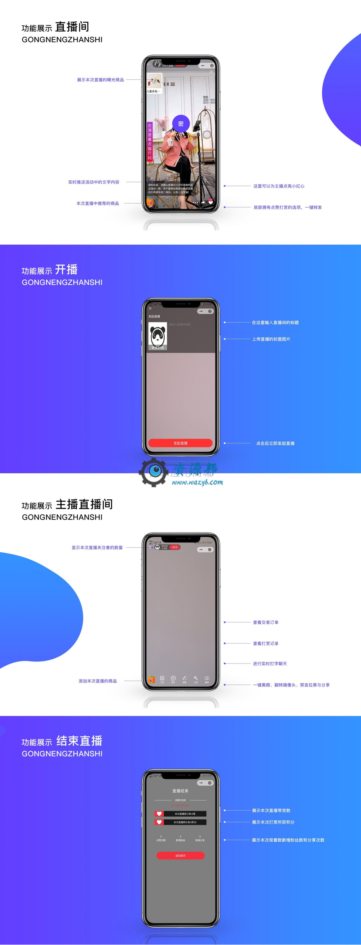 【微信小程序】OK直播购物商城V2.1.5小程序后端+小程序前端插图15