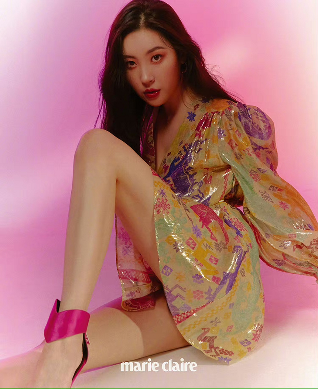 李宣美一字带高跟鞋[色][色] #李宣美