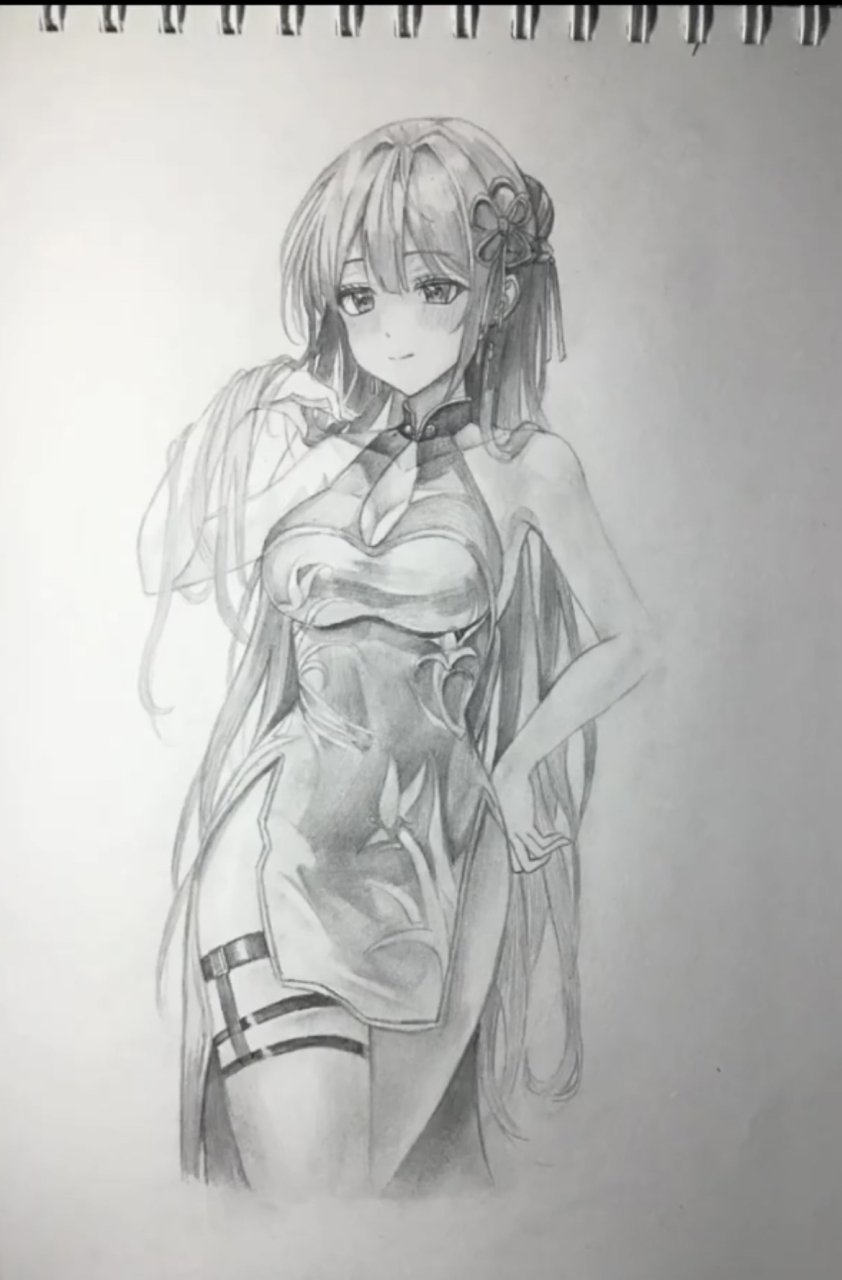 铅笔动漫人物分享(二),优雅不失性感的铅笔人物,你们爱了吗!#画画