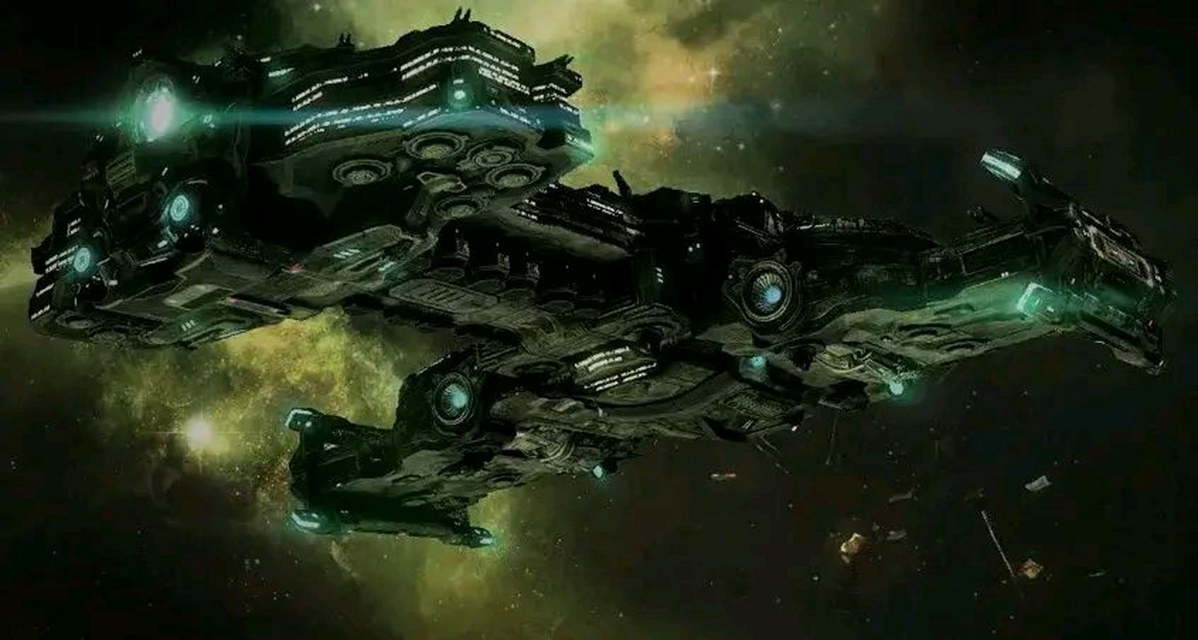游戏《星际争霸》人族贝希摩斯级/巨兽级战列巡洋舰 休伯利安号.