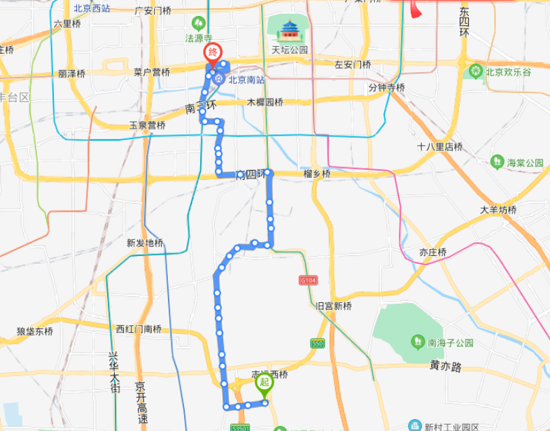 北京807公交车路线图图片