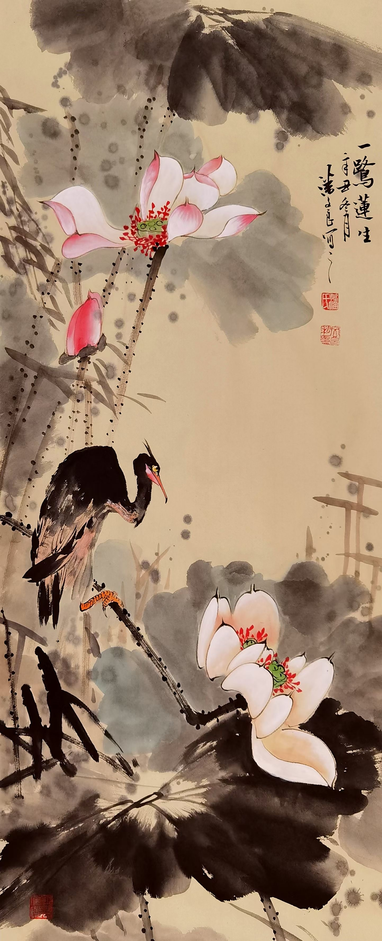 潘文良诗书画三绝,写意花鸟画作品集