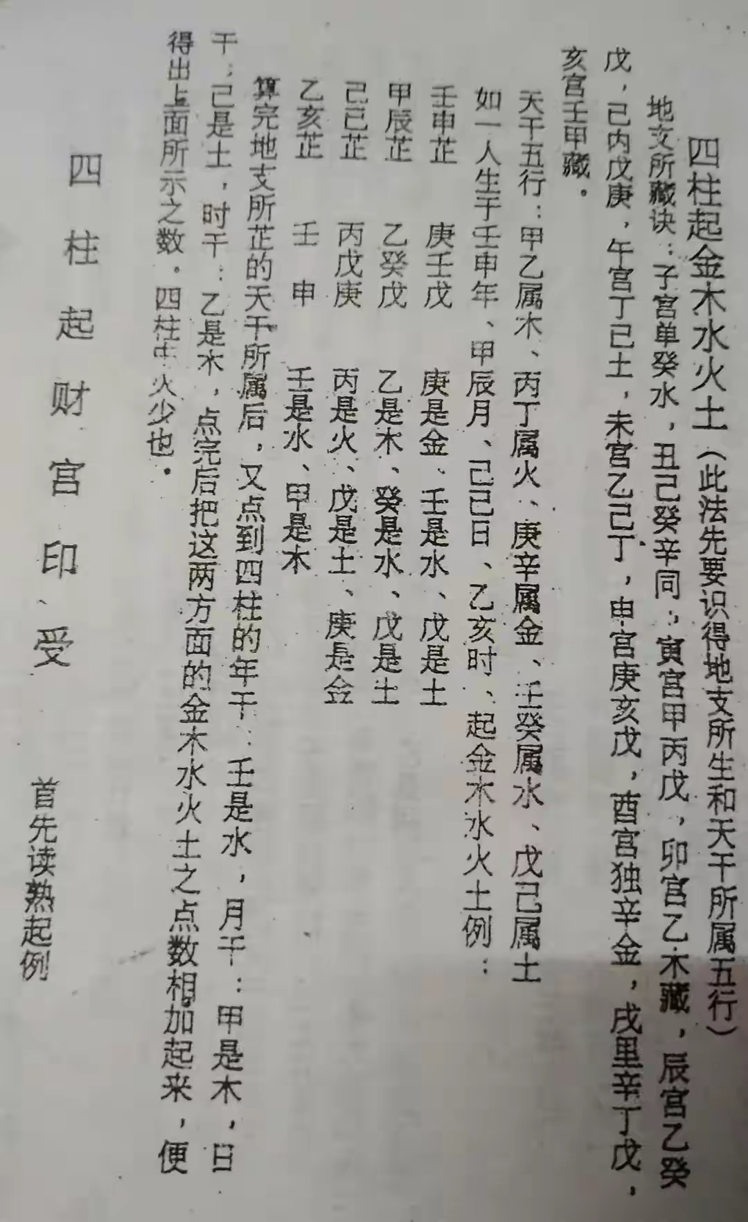 算命定花根古书籍