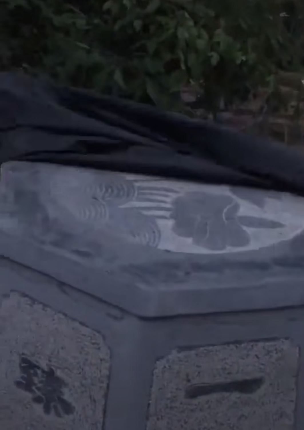 实拍:林生斌做善事捐的井深181米,无井口,井盖刻着盛开莲花