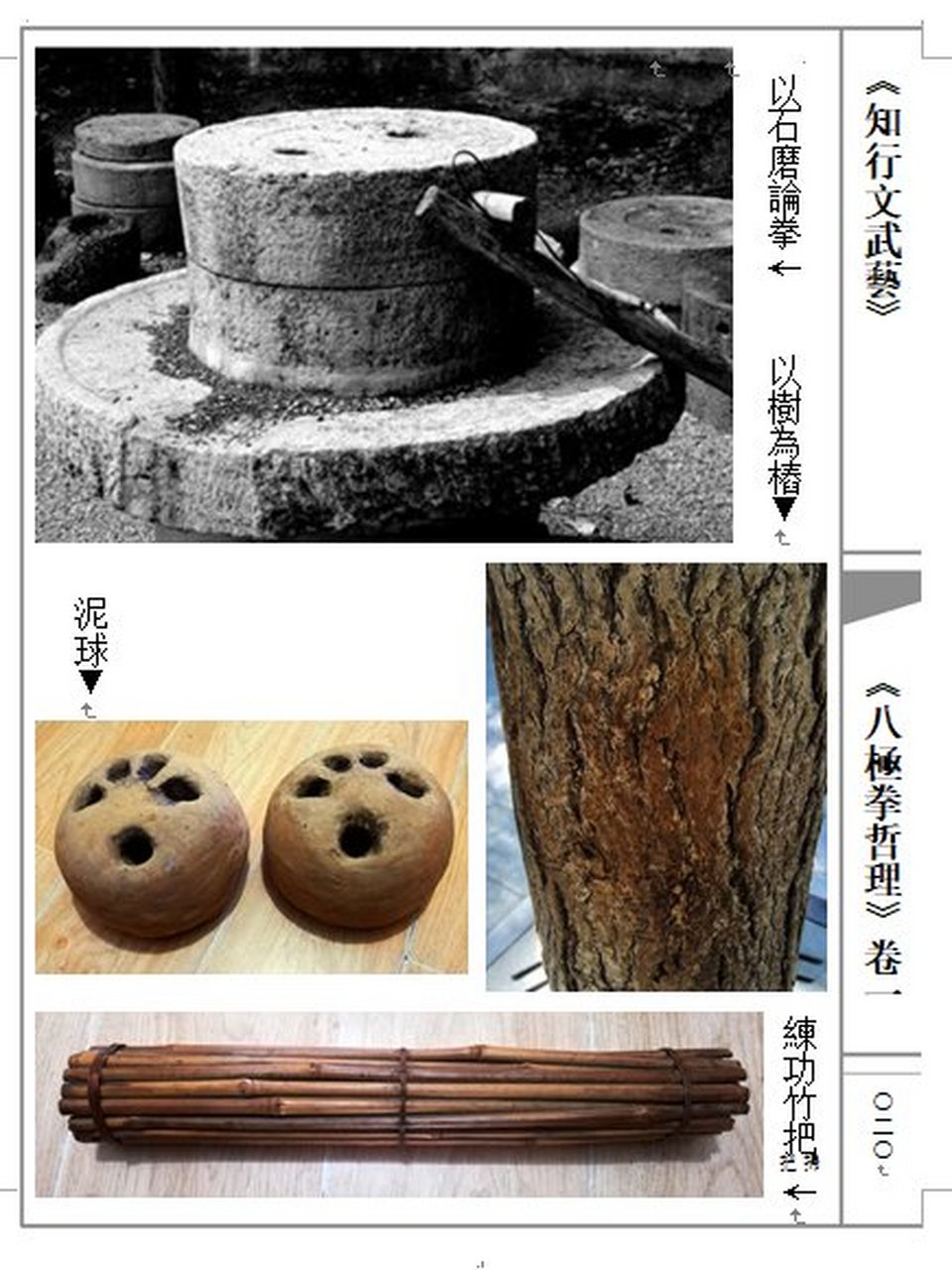 八极拳代表人物神枪李书文,曾指磨论拳:"八极是磨脐,太极是磨眼,八卦