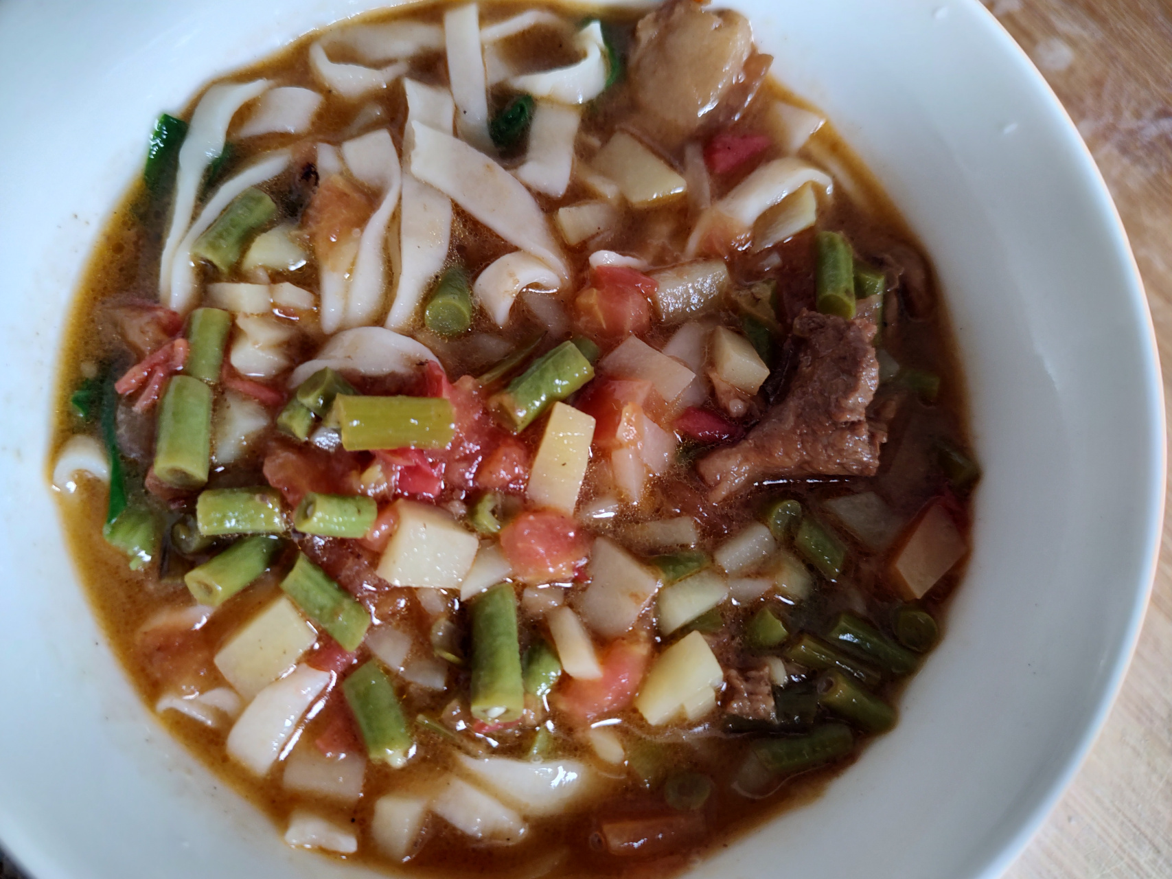 自己动手,手擀面,汤面.