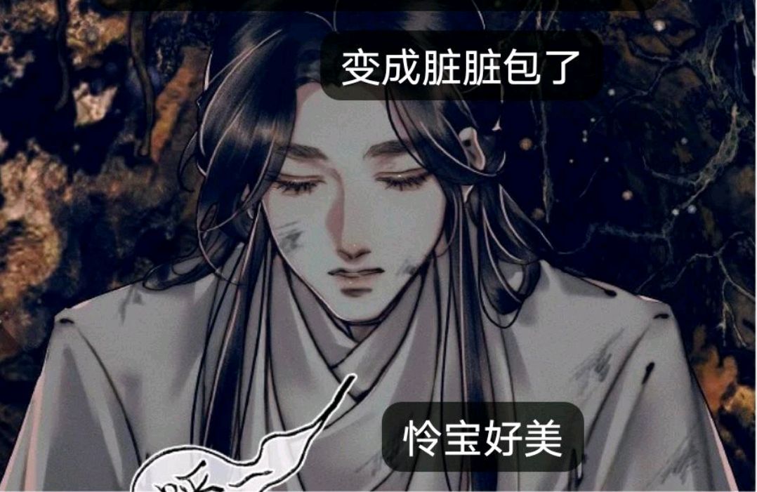 天官赐福,风师娘娘表情包一键三连,谢怜变成脏脏包