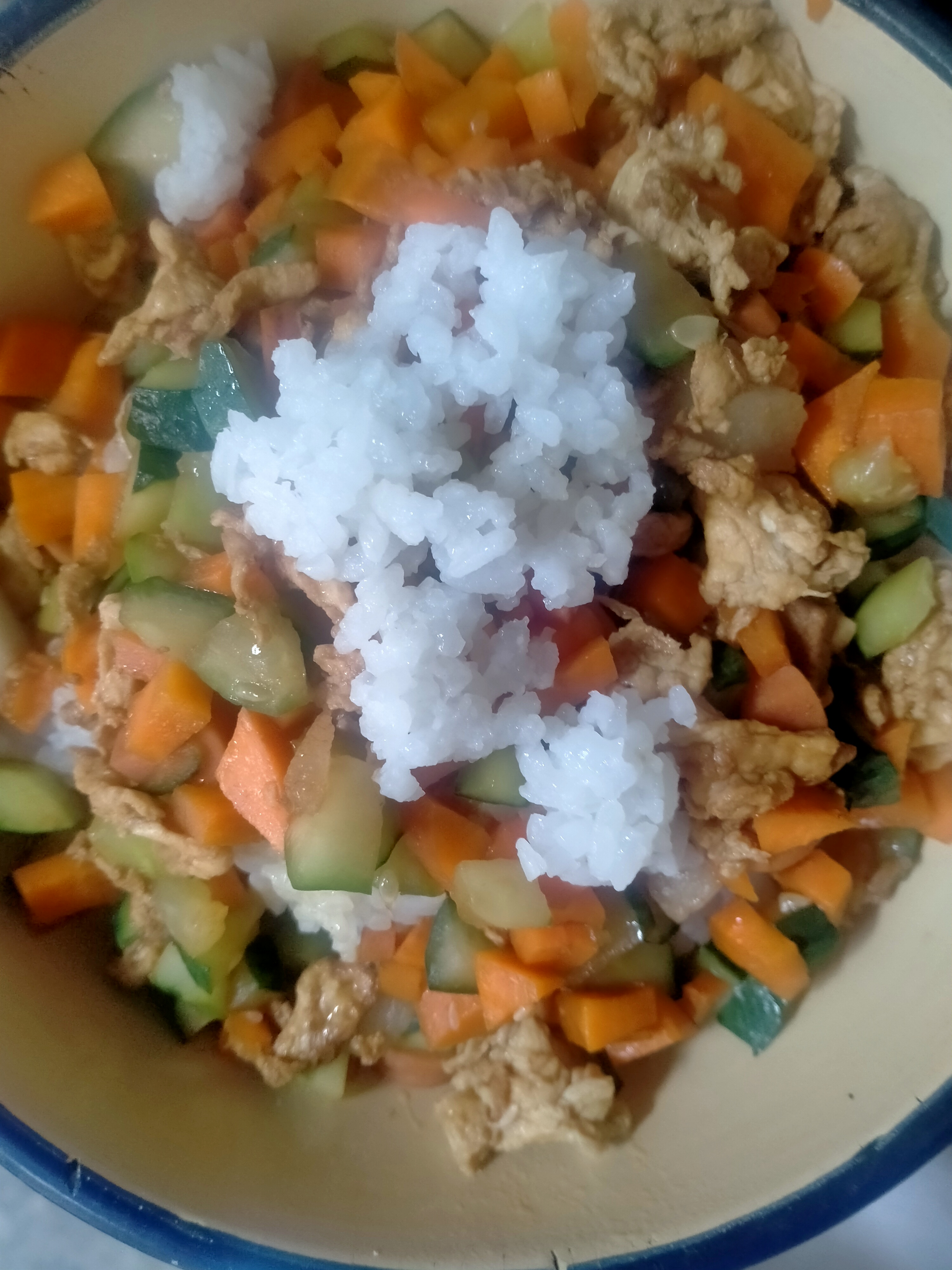 晚饭三丁米饭