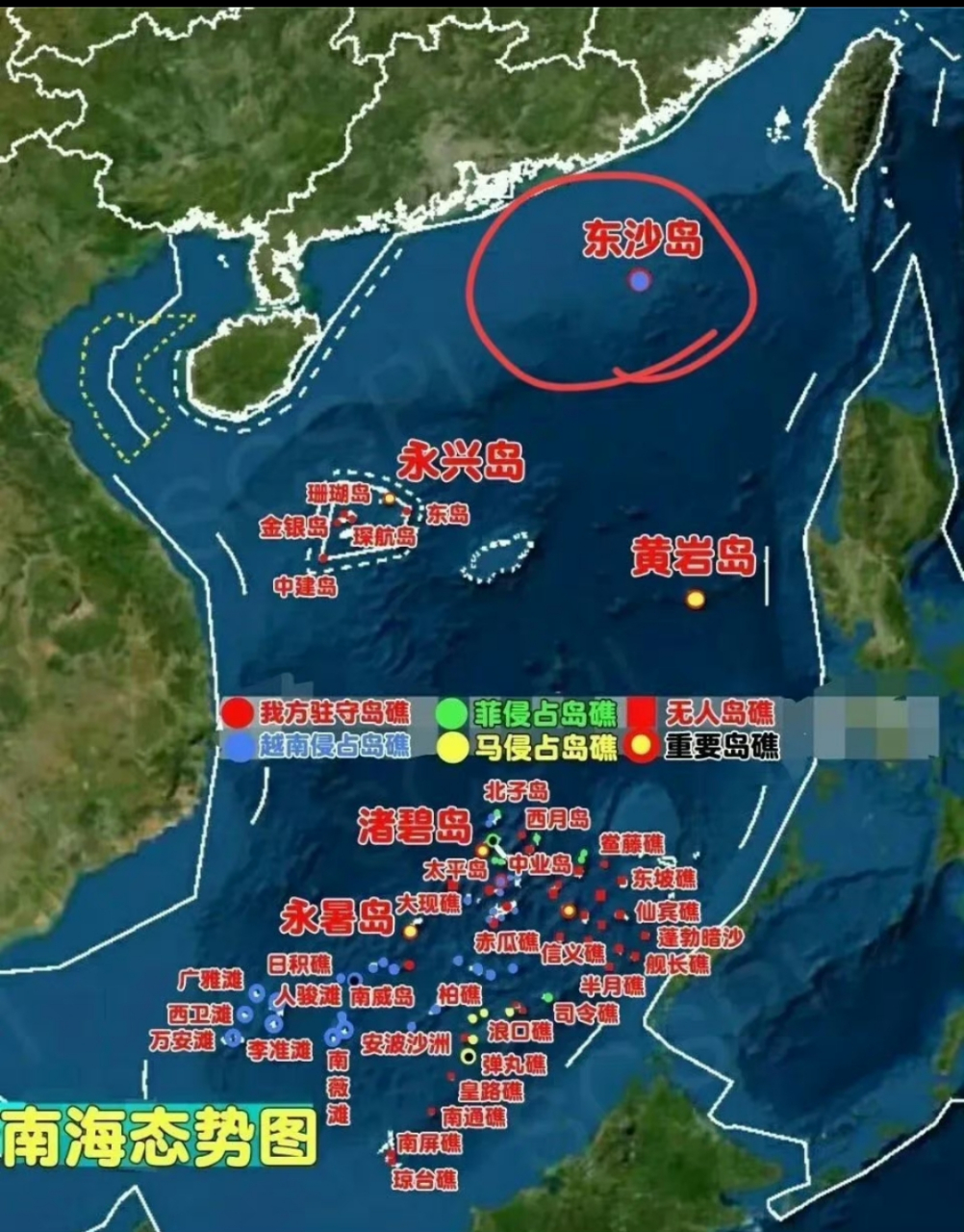 东沙岛位置图图片