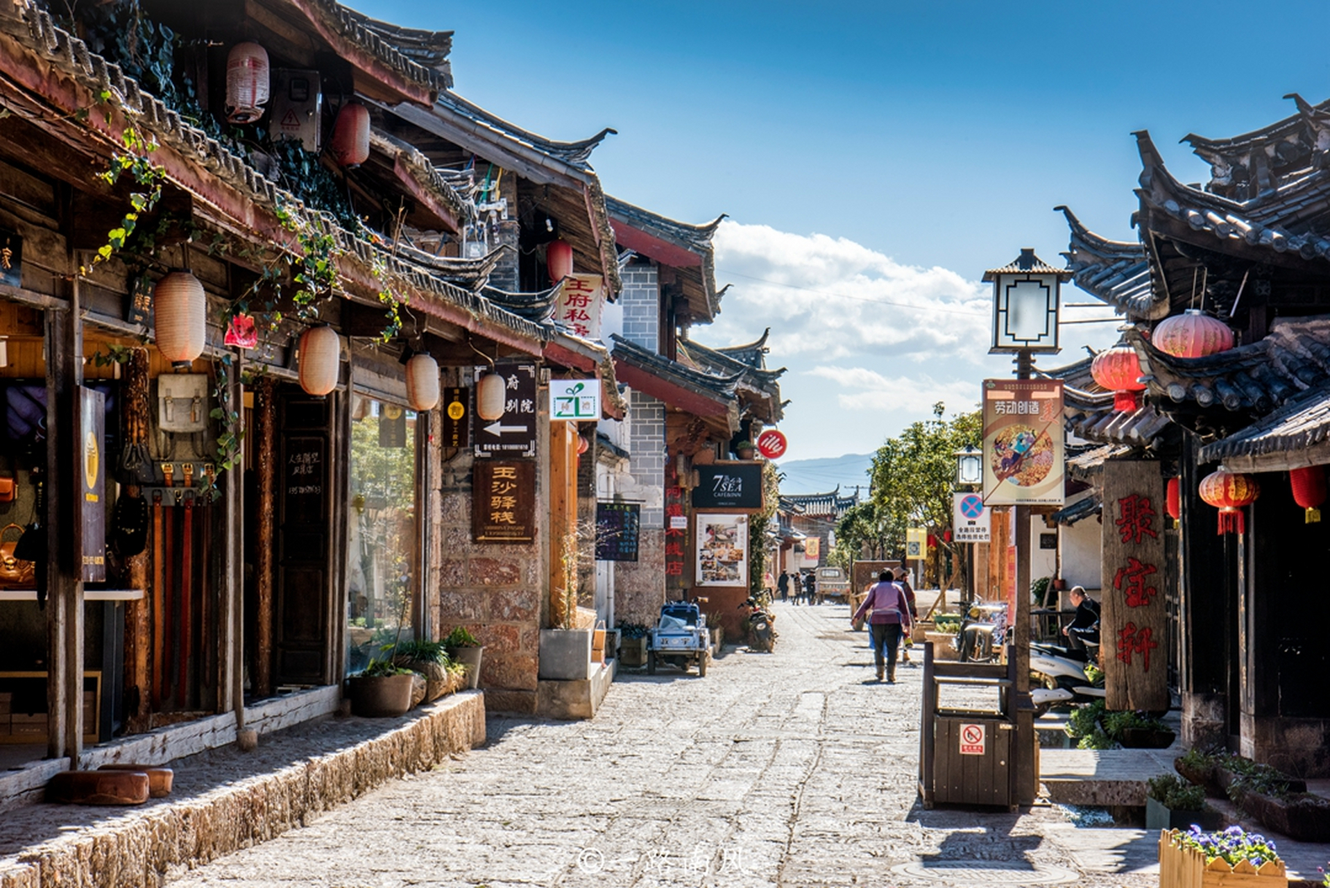 丽江大研古镇,是纳西族的发源地.