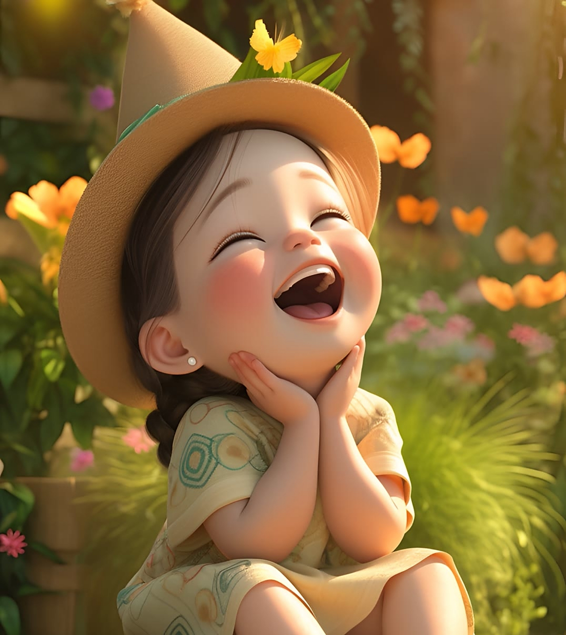 我只能用动作展示,把开心尽情发射,飞起……#头像# #微信头像