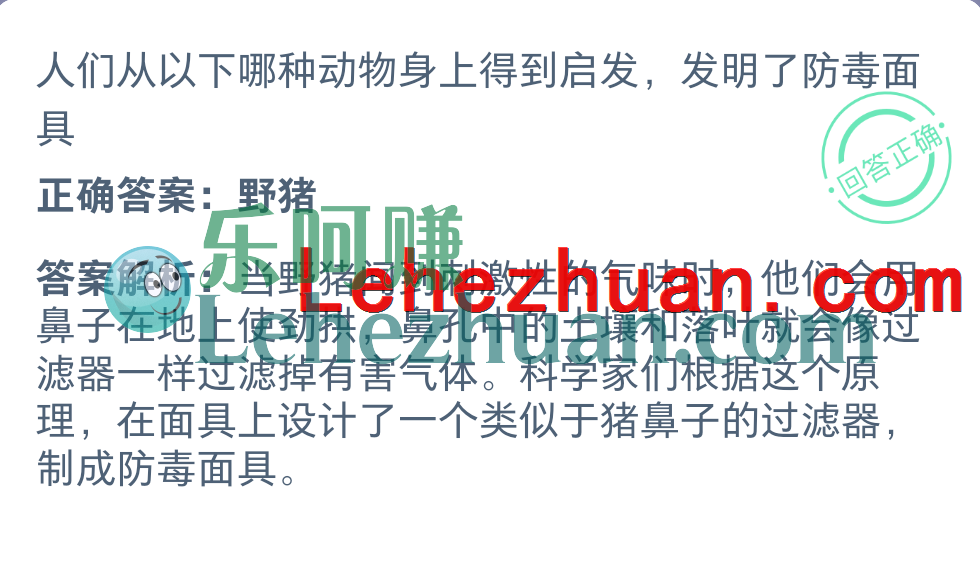 从哪种动物身上得到启发才发明了防毒面具