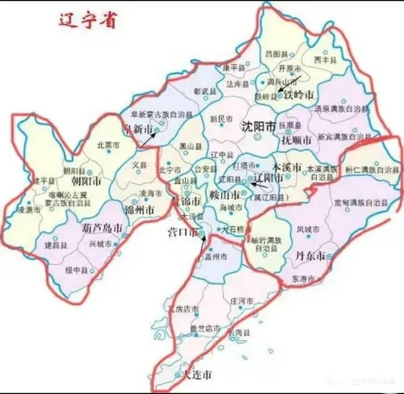 一个堪称完美的,辽宁行政区划调整方案:  一:大连:大连;再加上营口的