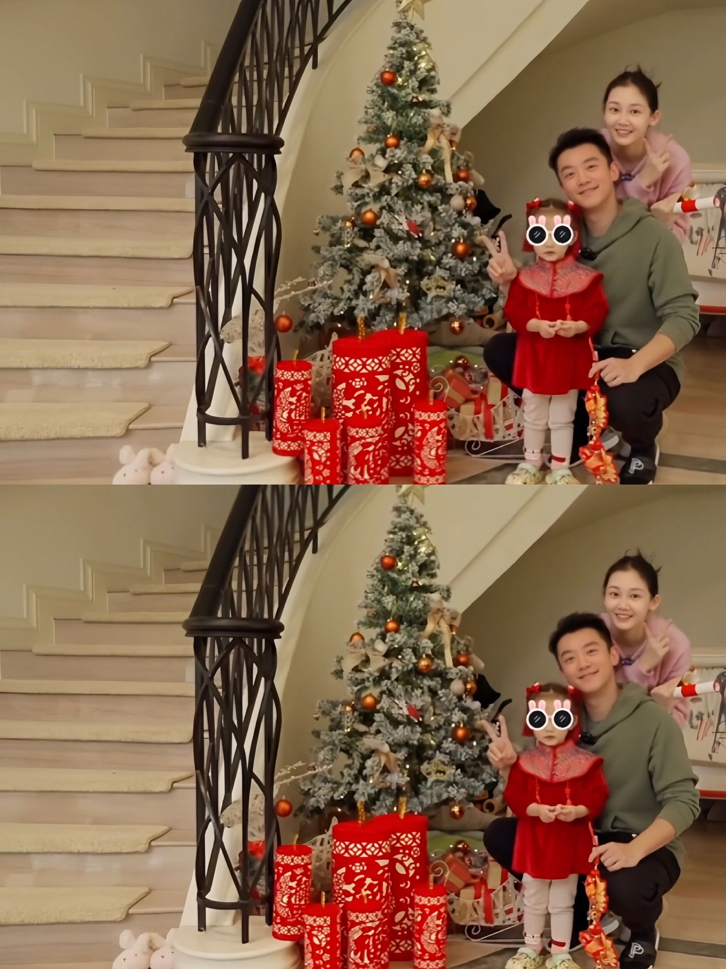 郑恺和苗苗的第三个宝宝已经满月了,这个家庭真是太幸福了!