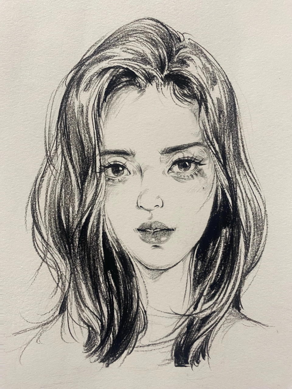 速写美女小姐姐头像合集,你更喜欢哪一个?#画画# #美术生# #速写