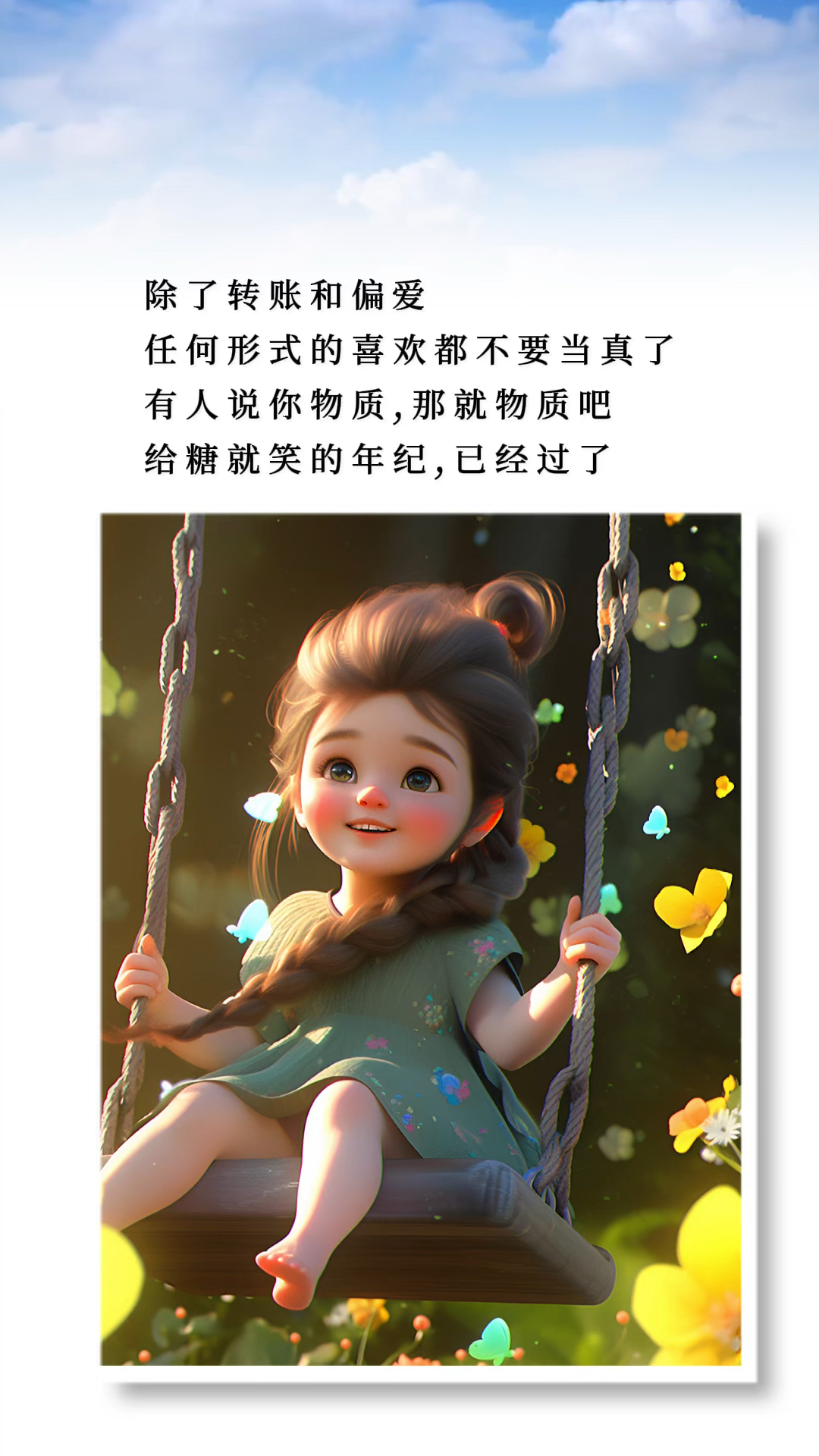 给糖就笑的年纪,已经过了