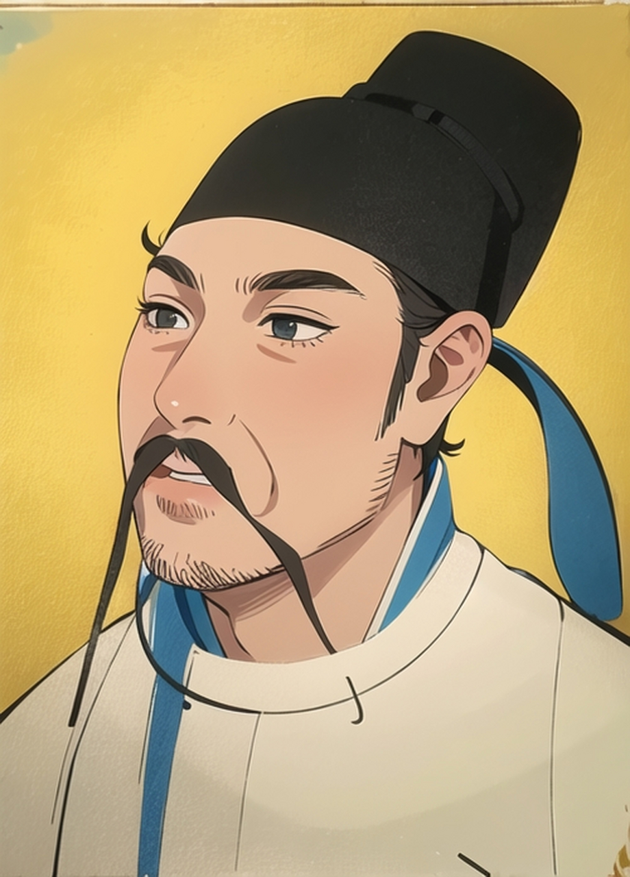 看看诗仙李白和诗圣杜甫的ai动漫形象是怎么样的.#李白