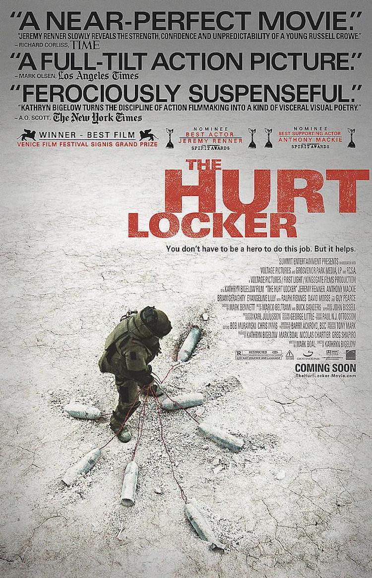 《拆弹部队》（The Hurt Locker）电影颖评：极度写实的战争片，对战争不同的诠释